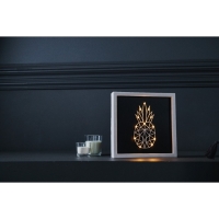 Световая картина-ночник "Ананас" LED USB от батареек 3хАА белый 24,5х24,5х3,5 см RISALUX Световая картина-ночник "Ананас" LED USB от батареек 3хАА белый 24,5х24,5х3,5 см RISALUX