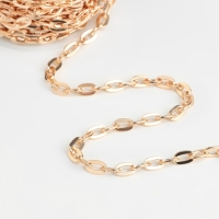 Цепочка для сумки, железная, 9 &times; 5 мм, 10 &plusmn; 0,5 м, цвет золотой