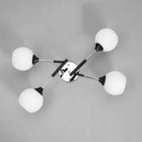 Люстра "Индис" 4хЕ27 40Вт черно-хромовый 60х60х26 см Люстра "Индис" 4хЕ27 40Вт черно-хромовый 60х60х26 см