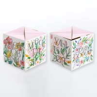 Бум-открытка &laquo;Вдохновляй&raquo;, цветы, 12 х 18.5 см