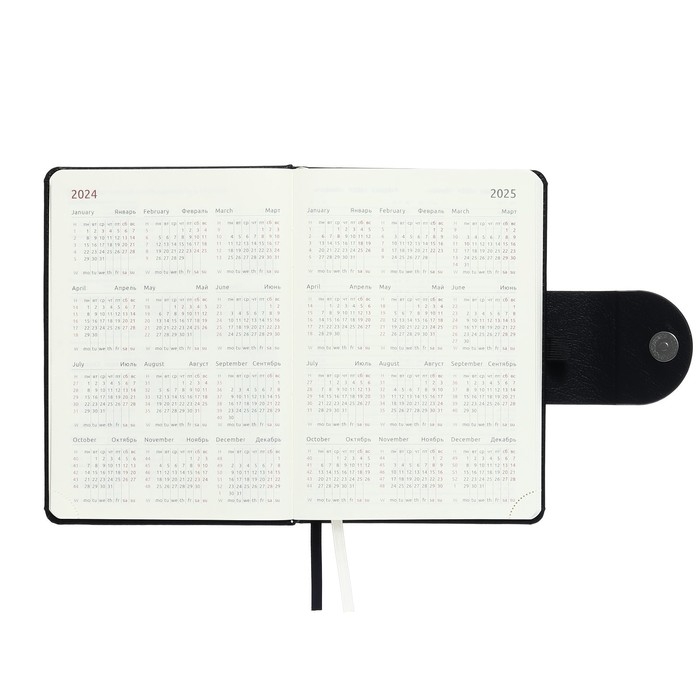 Ежедневник датированный 2024 A5 176 листов, deVENTE.Norwich, твёрдая обложка с поролоном из искусственной кожи, ляссе, кремовый блок 70 г/м2, чёрный Ежедневник датированный 2024 A5 176 листов, deVENTE.Norwich, твёрдая обложка с поролоном из искусственной кожи, ляссе, кремовый блок 70 г/м2, чёрный