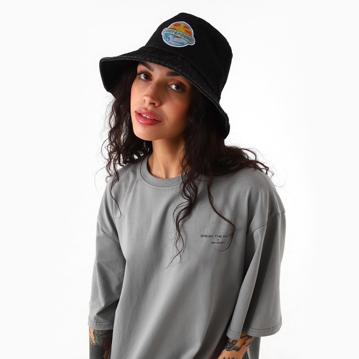 Панама Lost&Found, цвет чёрный, р-р 56