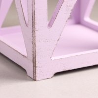 Кашпо деревянное 14×14×26 см "Фонарь Хай-тек Прованс", Сиреневый Кашпо деревянное 14×14×26 см "Фонарь Хай-тек Прованс", Сиреневый