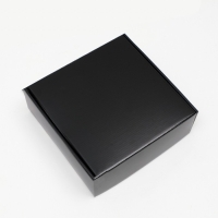 Коробка самосборная, чёрная, 23 х 23 х 8 см
