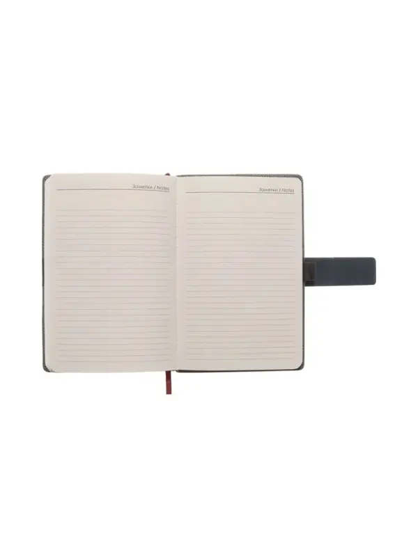 Ежедневник недатированный формат А5, с хлястиком, 128л, линия, пвх, Серый