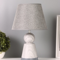 Лампа настольная "Мудрость" 1х40Вт Е27 серый 25х25х39,5см МОДЕЛЬ: