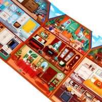 Книга с окошками "Мой дом", 70 окошек