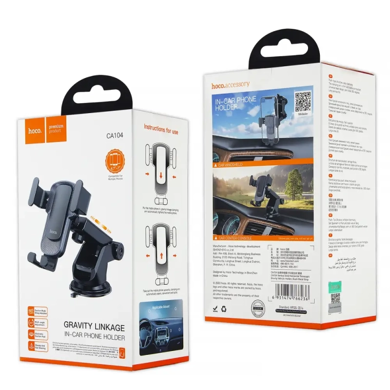 Автодержатель CA104 HOCO черный