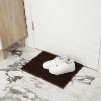 Покрытие ковровое щетинистое без основы &laquo;Травка&raquo;, 40&times;53 см, коричневый