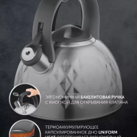 Чайник 3л со свистком Kontur 3L.индукция