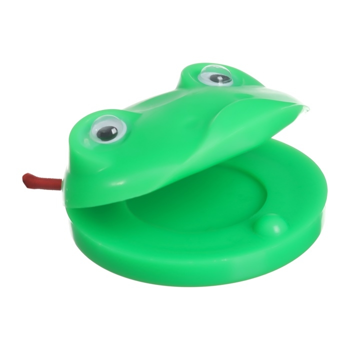 Набор погремушек &laquo;Лягушата: кастаньеты, перкуссионный маракас&raquo;, 3 шт., цвет зеленый, Крошка Я