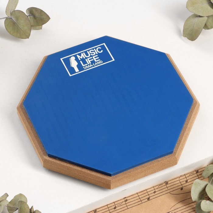 Пэд тренировочный Music Life, 8 дюймов, синий Пэд тренировочный Music Life, 8 дюймов, синий