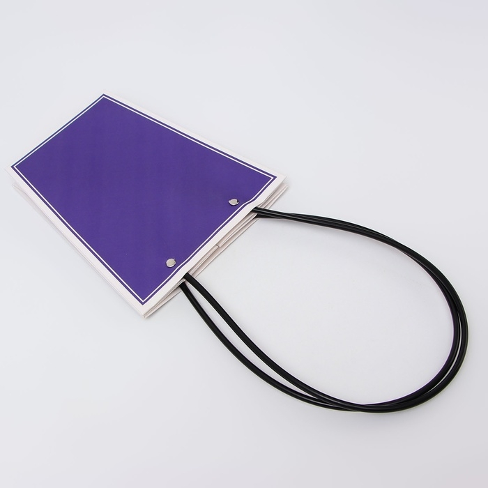 Сумка для цветов фиолетовая влагостойкая, 17x17-11.5x11.5-20 см 8