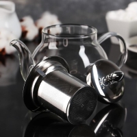 Чайник стеклянный заварочный с металлическим ситом &laquo;Жак&raquo;, 700 мл