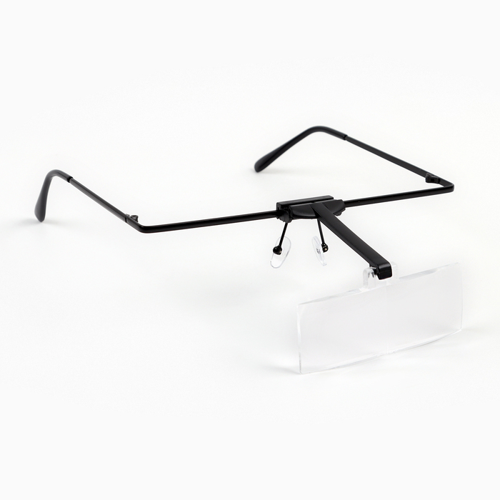 Лупа налобная (очки) 3,5х, 2,5х, 1,5х (3 сменные насадки 7,5*2,8 см)