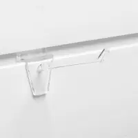 Крючок для экономпанелей пластиковый, d=6 мм, L=10 см, цвет прозрачный