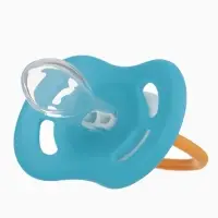 Соска - пустышка ортодонтическая &laquo;Пингвин&raquo;, +6 мес., цвет голубой