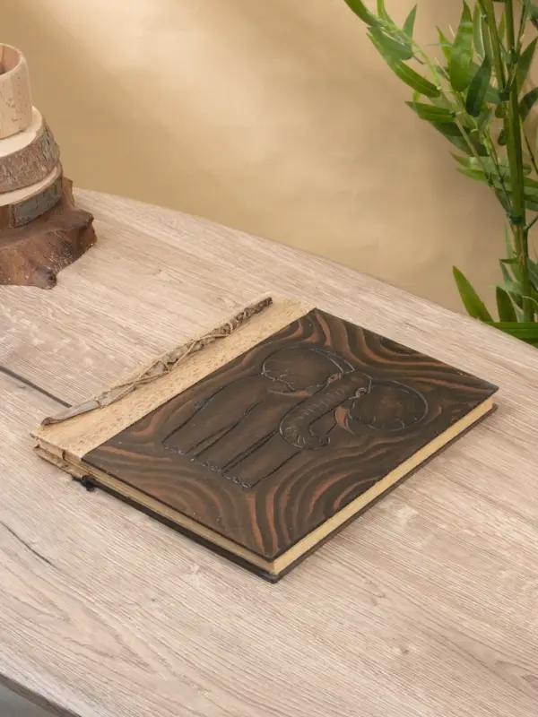 Фотоальбом "Слон" 10 листов, 23х27х2 см, цв. коричневый