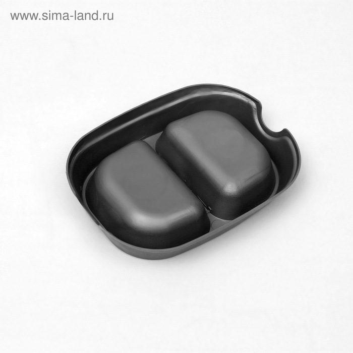 Миска 2 х 200 мл, серая