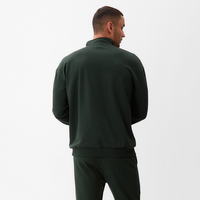 Джемпер мужской MINAKU: Casual Collection MAN цвет хаки, р-р 48 Джемпер мужской MINAKU: Casual Collection MAN цвет хаки, р-р 48