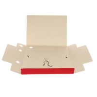 Папка архивная на резинках Calligrata, микрогофрокартон, 75 мм, до 700 л, красный