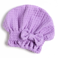 Набор для бани и ванной Этель &laquo;Вафля&raquo; полотенце 70*140 см+чалма 21*25 см, цв.фиолетовый