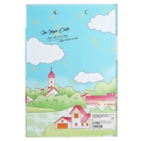 Планшет с прижимом формат А4 картон "Пейзаж", МИКС