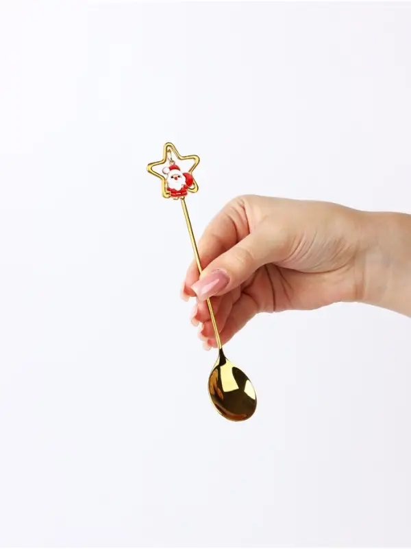 Ложки с подвесами &laquo;Счастья в Новом году!&raquo;, подарочный набор 2 шт., 15.8&times;2.5 см