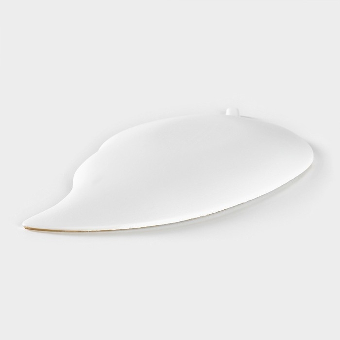 Блюдо для фруктов Доляна &laquo;Золотой лист&raquo;, 31&times;17&times;3 см, цвет белый