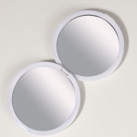 Зеркало складное &laquo;Волны&raquo;, d = 7,5 см, цвет матовый белый