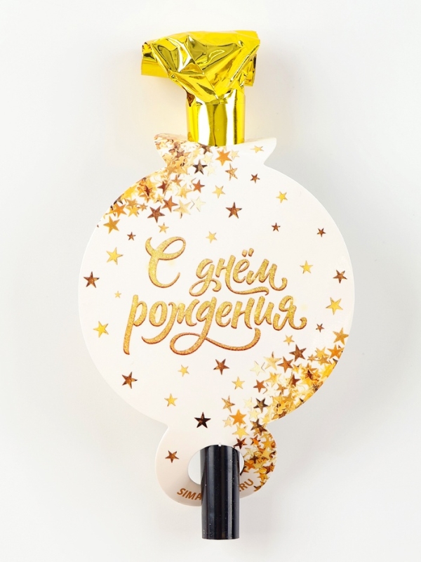 Карнавальный язычок &laquo;С Днем Рождения&raquo;, набор 6 шт