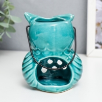 Подсвечник керамика на 1 свечу "Очковая сова" с ручкой 9,5х6,5х7 см МИКС Подсвечник керамика на 1 свечу "Очковая сова" с ручкой 9,5х6,5х7 см МИКС