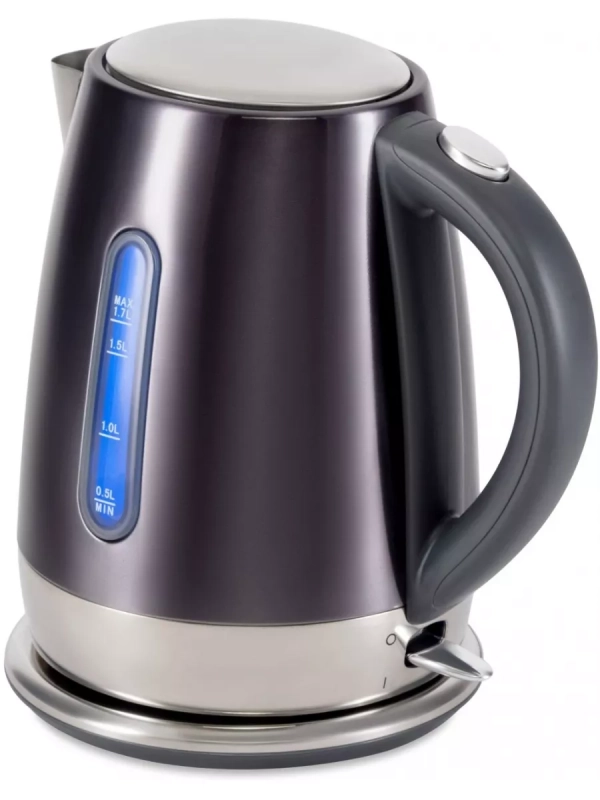Чайник HYK-S7777 1.7л. 2200Вт графит серебристый