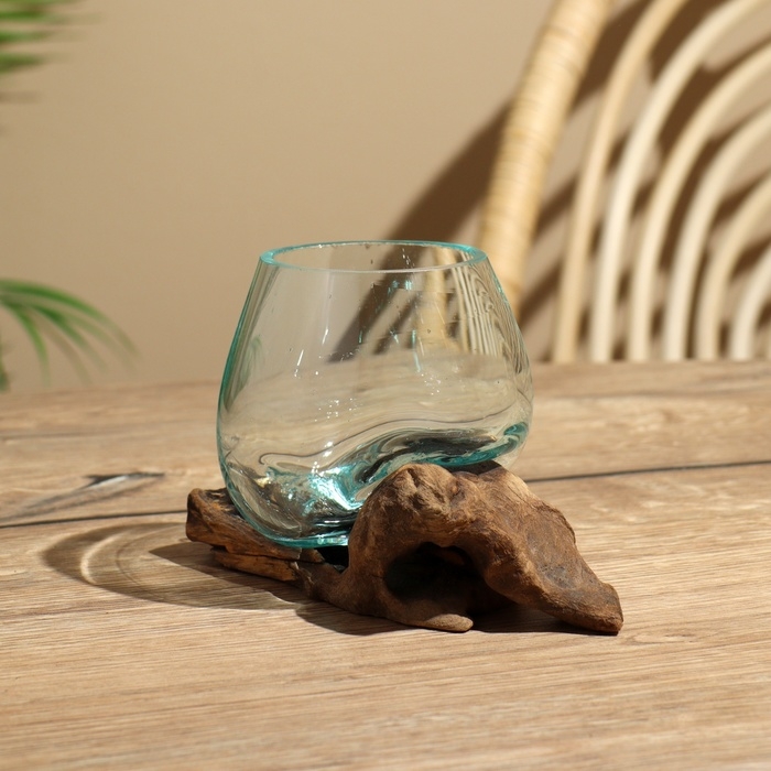 Вазон на коряге "Очарование" 12х10х10 см