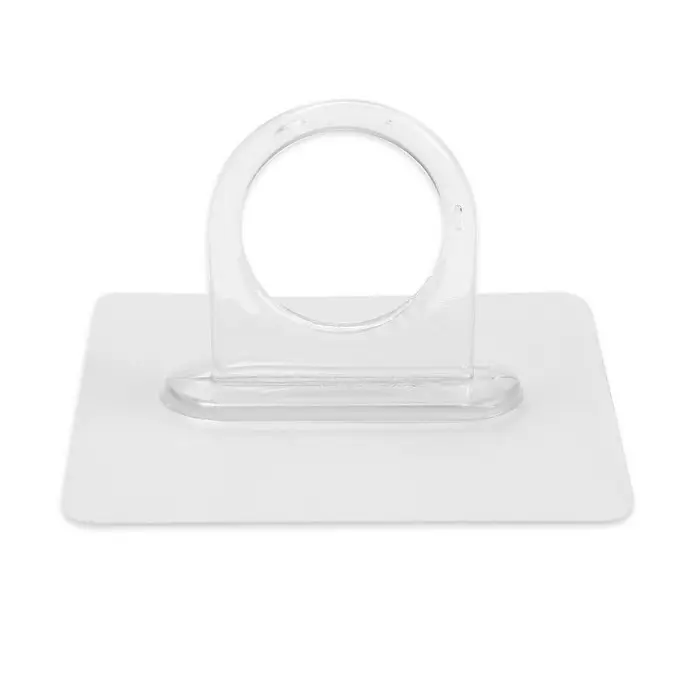 Держатель с клейкой поверхностью ТУНДРА, d=25 мм, 68&times;68 мм, прозрачный