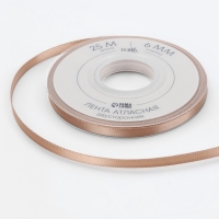 Лента атласная двухсторонняя №812 6мм*25±1м телесный TR Лента атласная двухсторонняя №812 6мм*25±1м телесный TR