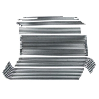 Теплица, 6,1 &times; 2,45 &times; 2,1 м, оцинкованный металл, профиль d = 25 мм, чехол из спанбонда 90 г/м&sup2;