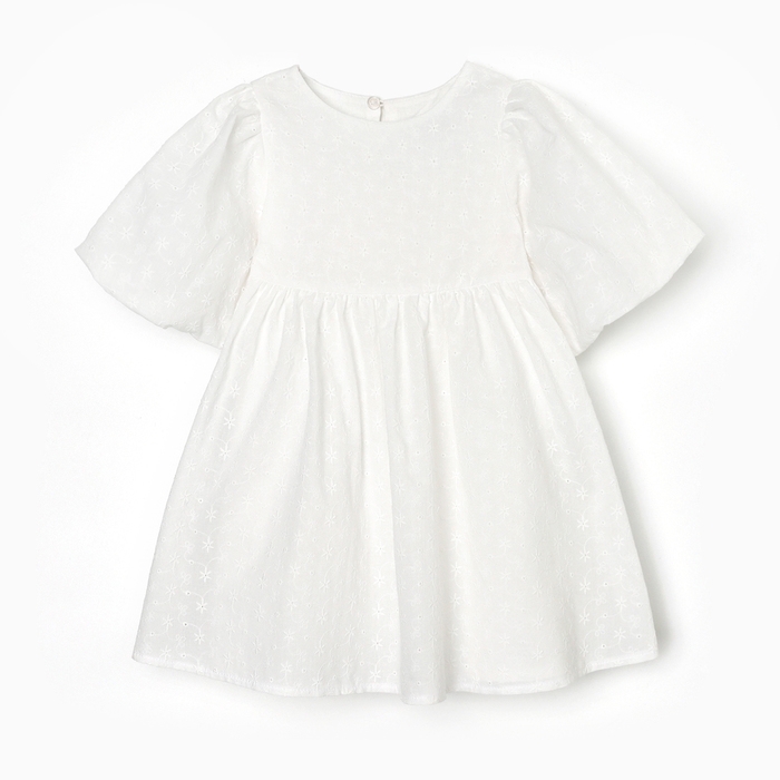 Платье для девочки MINAKU цвет белый, рост 122 см