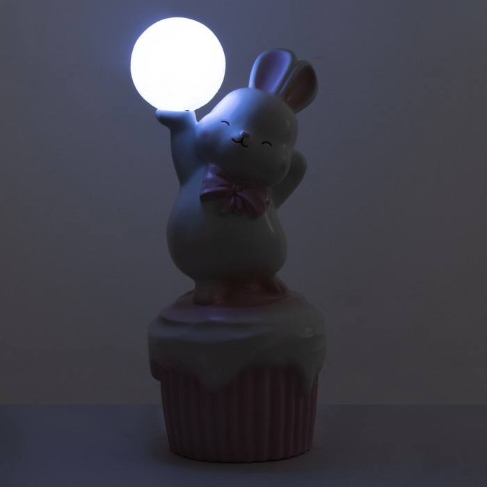 Торшер "Зайка" LED USB розовый 30х30х69см
