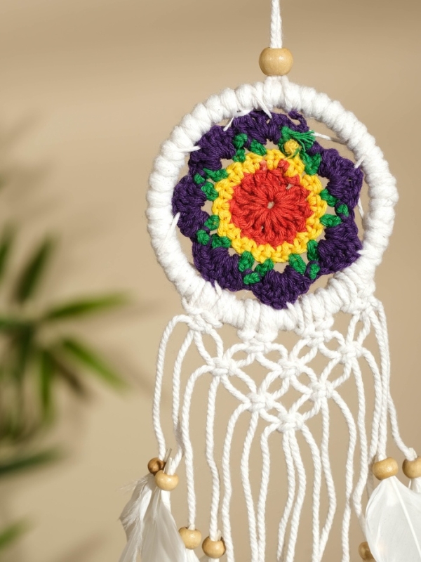 Ловец снов "Разноцветный бутон" 6х30 см.