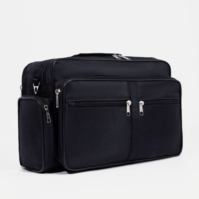 Сумка мужская «ЗФТС», цвет чёрный Сумка мужская «ЗФТС», цвет чёрный