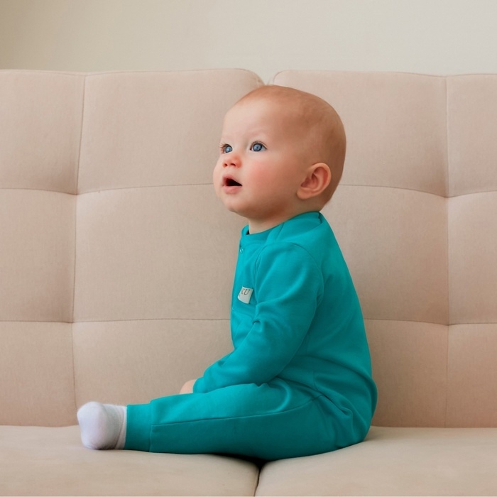 Комбинезон детский MINAKU цвет изумрудный, рост 74-80 см