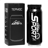 Термокружка, 400 мл, Банка "Мастер К. Sport", сохраняет тепло 8 ч, 7.6 х 19.3 см Термокружка, 400 мл, Банка "Мастер К. Sport", сохраняет тепло 8 ч, 7.6 х 19.3 см