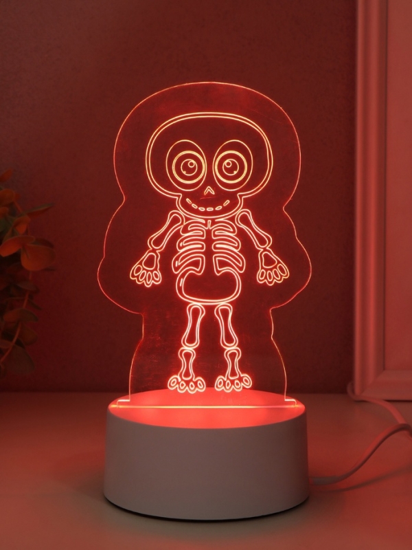 Светильник "Скелетик" LED RGB от сети RISALUX 9,5х8,5х14,8 см