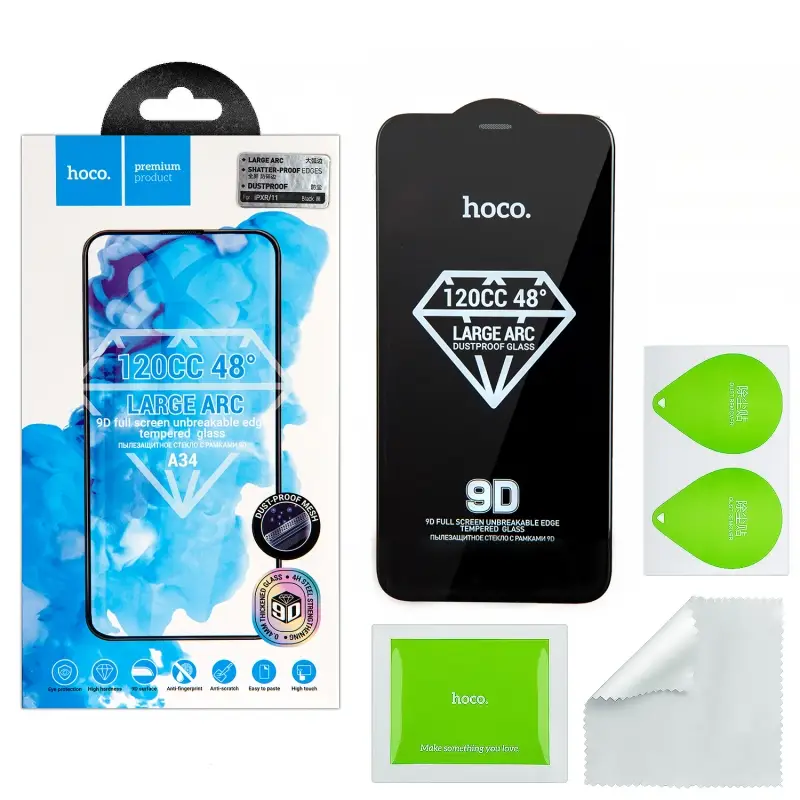 Защитное стекло iPh XR/11 Dustproof A34 HOCO