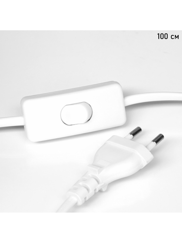 Лампа настольная BayerLux ЭКО "Вероника" 1х40Вт Е27 белый 30х30х50см