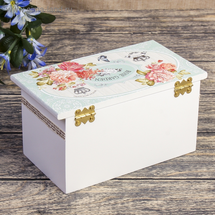 Шкатулка дерево комод "Цветочный" 9,5х19,5х11 см