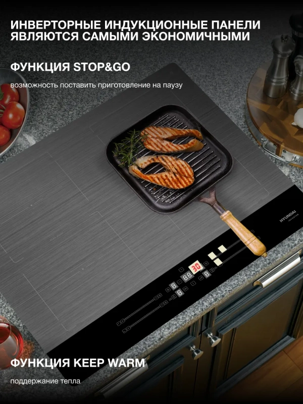 Индукционная варочная поверхность HHI 6786 GR
