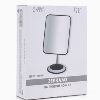Зеркало на гибкой ножке, зеркальная поверхность 14,5 &times; 19,5 см, цвет МИКС