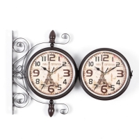 Часы настенные двусторонние, на подвесе «Париж», плавный ход, d-19 см, 28×8.5×35 см Часы настенные двусторонние, на подвесе «Париж», плавный ход, d-19 см, 28×8.5×35 см